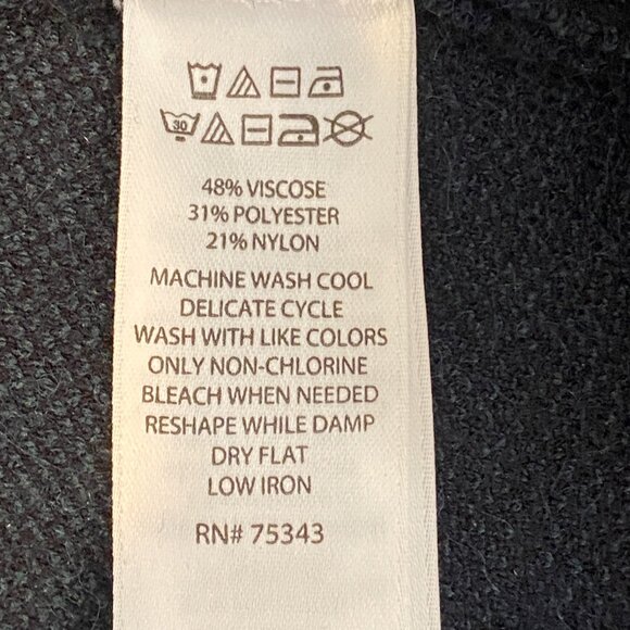 Tahari Jacket Cardigan Knit Blazer Plaid Sz M Blue & Green #178E - Picture 7 of 7